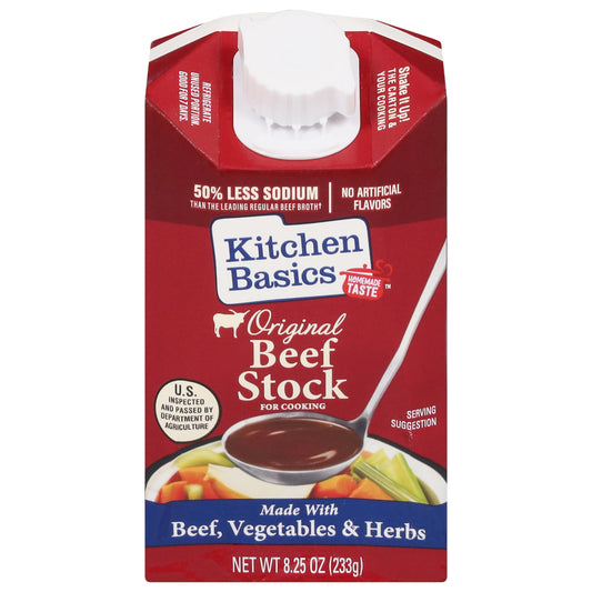 Kitchen Basics, Beef Stock, Vegetable & Herb, 8.25 Ounce