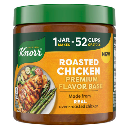 Bundle of Knorr Premium Flavor Base Vegetable, Roasted Beef, and Roasted Chicken Versatile & Easy to Use 11oz 3 Count 1 Each