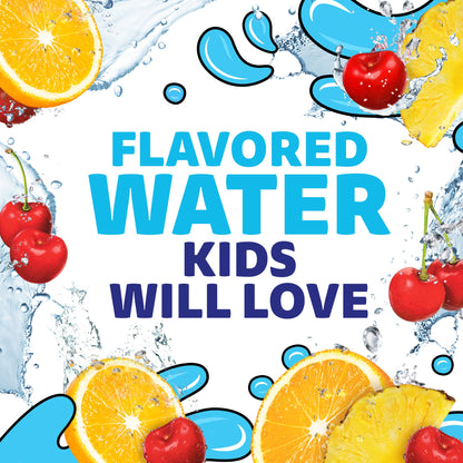 Capri Sun Roarin' Waters Tropical Punch Flavored with other natural flavor Water Beverage, 10 ct Box, 6 fl oz Drink Pouches