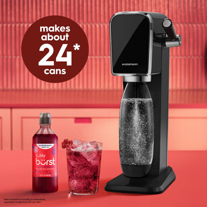 SodaStream Bubly Burst Cherry Lemonade New Pour Bottles (440ml Pack of 4)