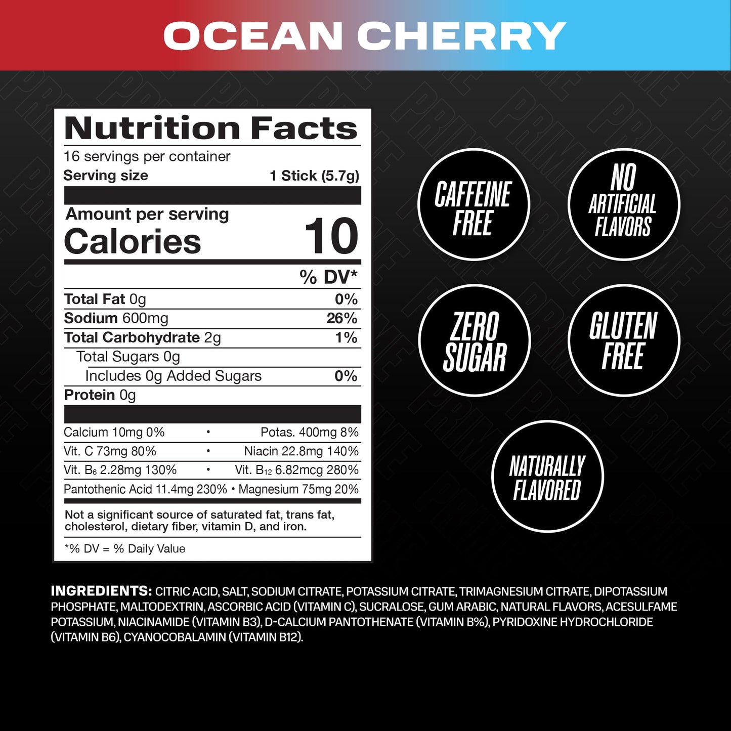 PRIME HYDRATION Berry Freeze, Cherry Freeze, & Ice Pop 12 Fl Oz Variety Sports Drinks, & Rapid Rehydration Electrolyte Powder Sticks, Ocean Cherry, & 12 Pack Black Graffiti Squeeze Sports Water Bottle