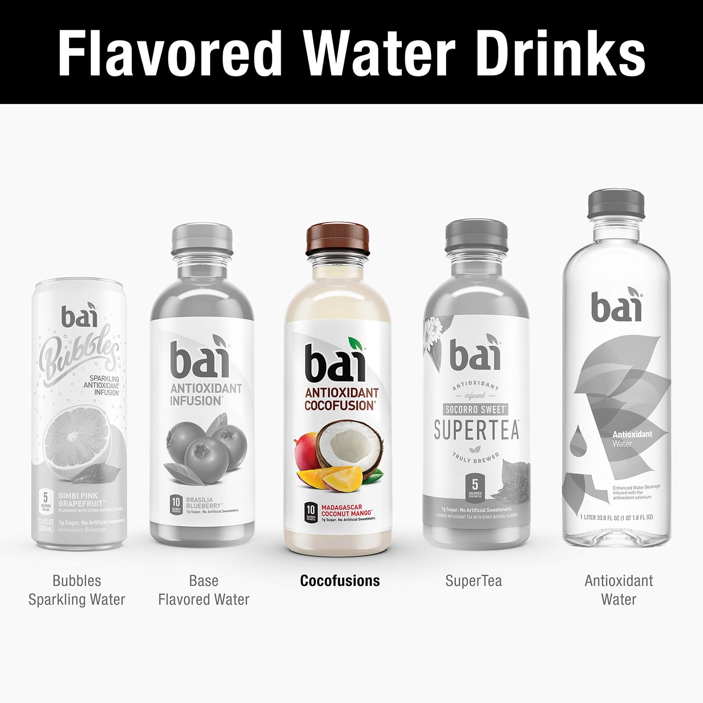 Bai Cocofusions Puna Coconut Pineapple, Antioxidant Infused Beverage, 18 Fl Oz
