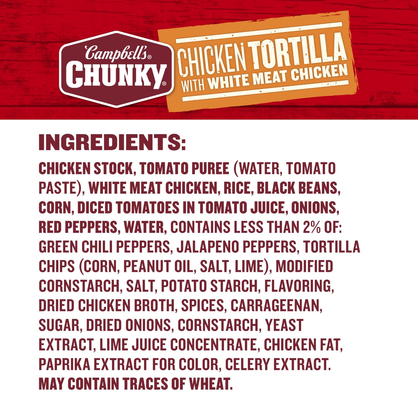 Campbell’s Chunky Soup, Chicken Tortilla With White Meat Chicken, 16.1 oz Can (Pack of 8)