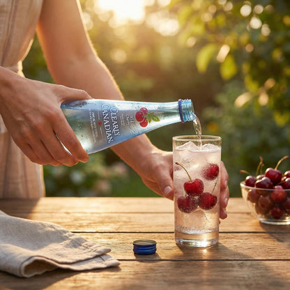 Sparkling Wild Cherry 11 fl oz – Sparkling Water Can – Flavored Beverage Drink – Cherry Seltzer Alternative – Soda and Club Style Beverage – Pack of 12