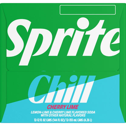 Sprite Chill Cherry Lime 12oz 12pk