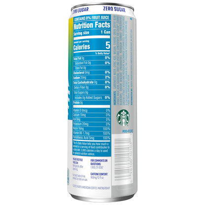 Starbucks Iced Energy, Blueberry Lemonade, Sparkling Energy Drink, 12 Fl Oz