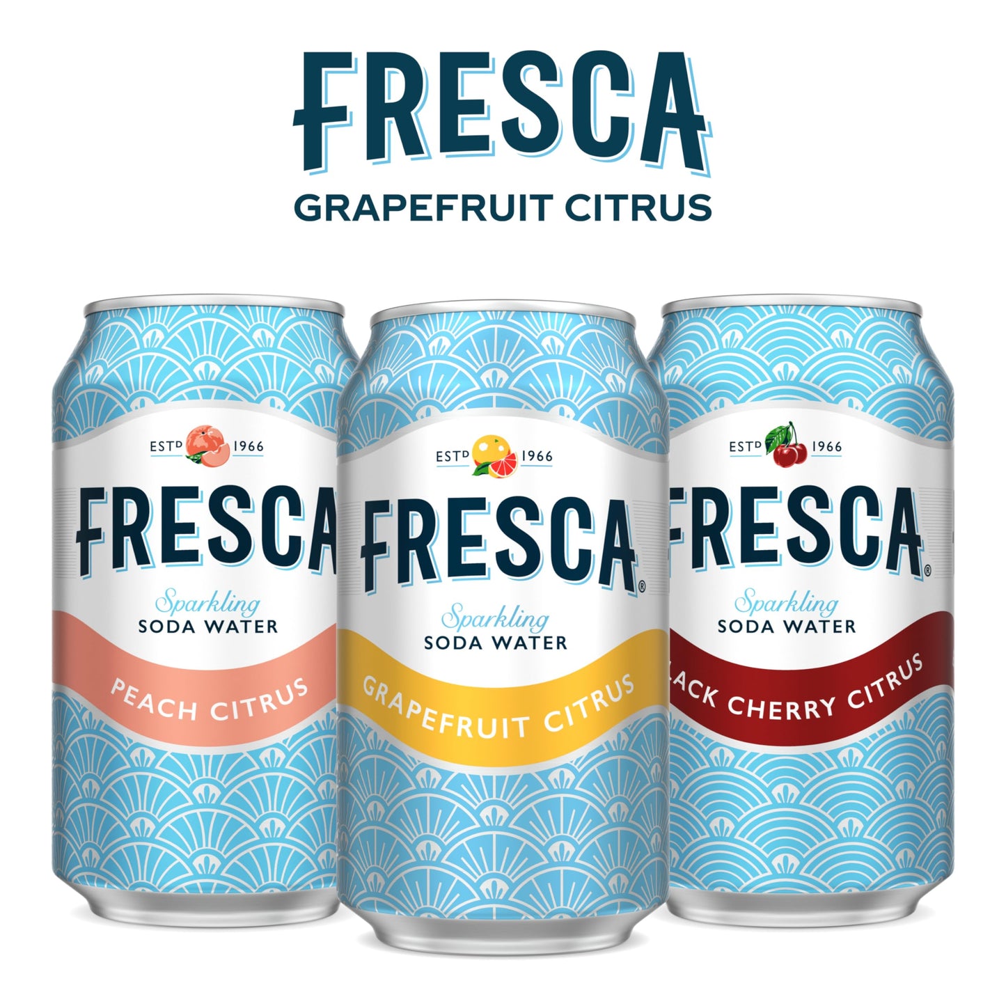 Fresca Citrus Soda Soft Drink Fridge Pack, 7.5 fl oz Mini Cans, 10 Pack