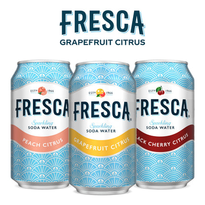 Fresca Citrus Soda Soft Drink Fridge Pack, 7.5 fl oz Mini Cans, 10 Pack