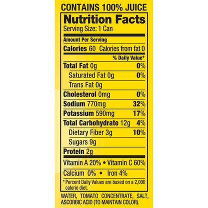 Mott's 100% Tomato Juice, 11.5 Fluid Ounce Can, 24 Count