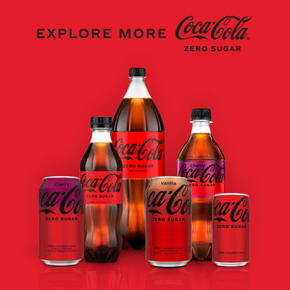 Coca-Cola Coke Cherry Zero Sugar 20 Fl Oz Bottle