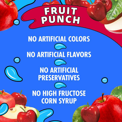 Capri Sun Fruit Punch Flavored 100% Juice Blend From Concentrate With Added Ingredient and Other Natural Flavor, 6 oz. Pouches, 40 Per Case