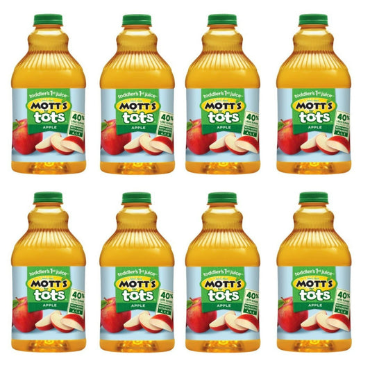 Mott's For Tots Apple, 64 Fl Oz Bottle, Juice With Purified Water, Good Source Of Vitamin C, 40% Less Sugar Than 100% Apple Juice, No Artificial Sweeteners