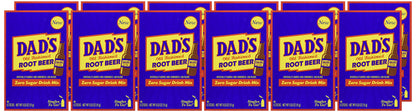 Dad's Old Fashioned Root Beer Singles To Go Sugar Free Powder Drink Mix 6 Sticks Per Box, 12 Boxes (72 Total Sticks)