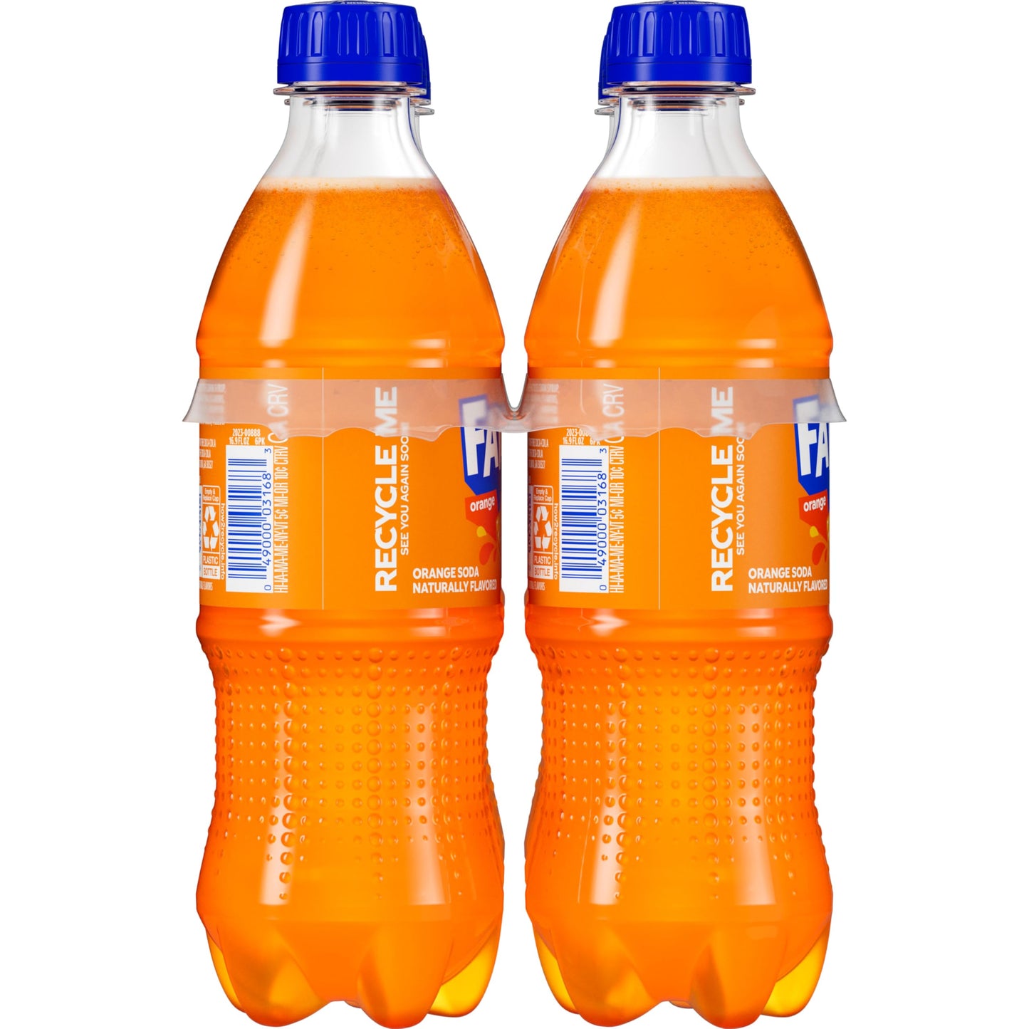 Fanta Orange Soda Soft Drink, 16.9 fl oz Bottles, 6 Pack