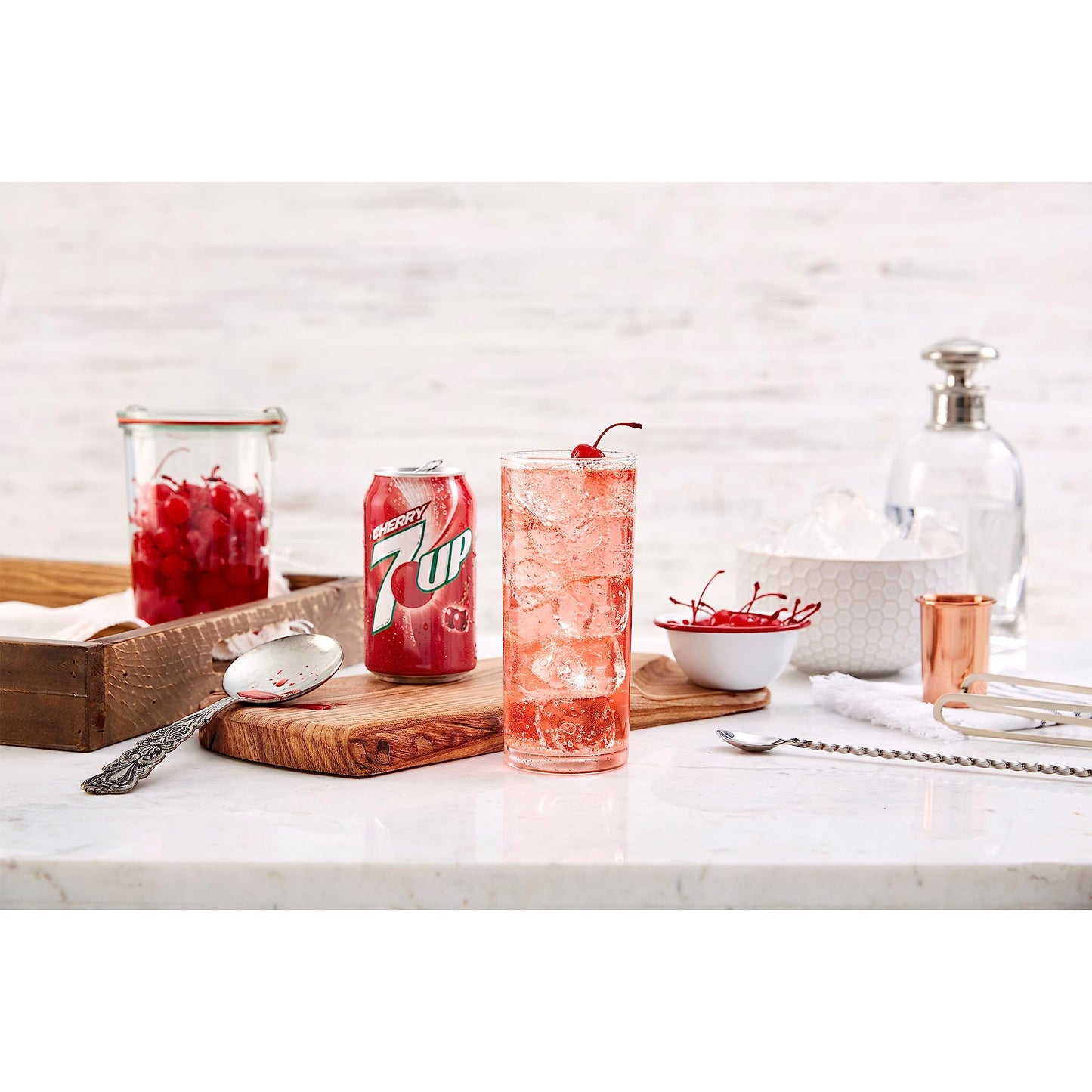7UP Cherry Flavored Soda, 12 fl. oz. Cans, 12 Pack (Pack of 2)