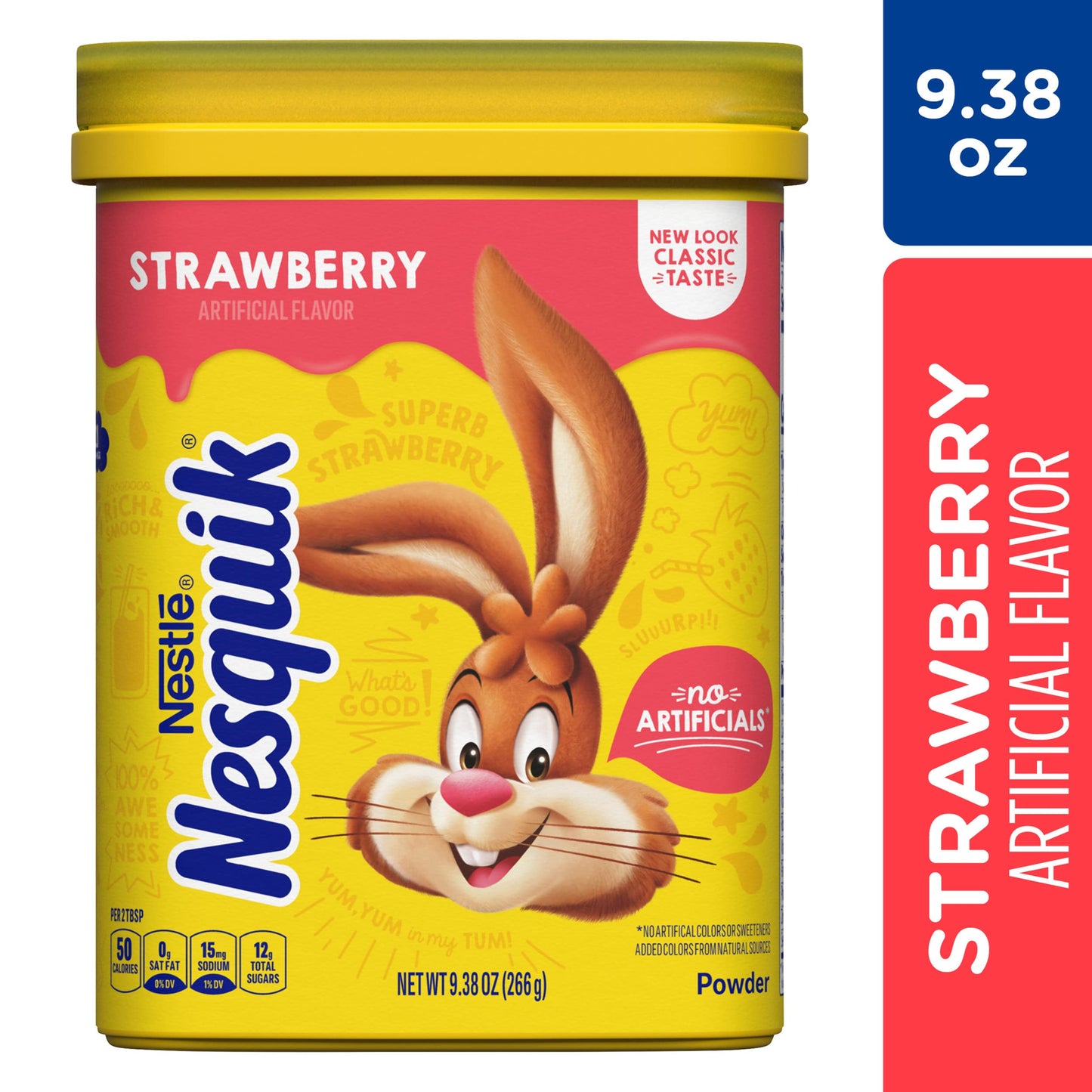 NESQUIK Strawberry Powder 6x9.38oz Canisters