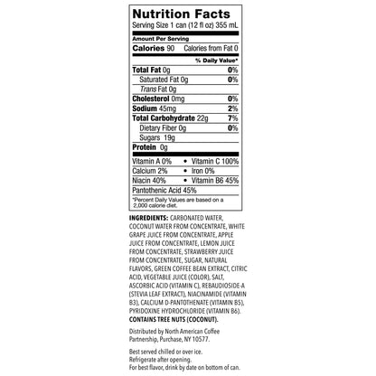 Starbucks Refreshers Strawberry Lemonade Sparkling Juice Blend, 12 Fl Oz (Pack of 1)