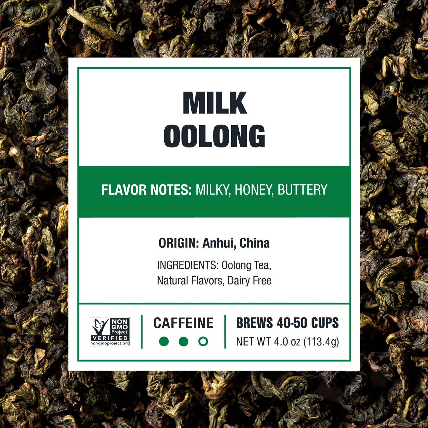 Tiesta Tea - Milk Oolong Tea, Loose Leaf, Single Origin Premium Oolong Blend from China, Medium Caffeinated, Makes Hot or Iced Drink & Up to 50 Cups, 100% Pure Unblended, 4oz Refillable Tin