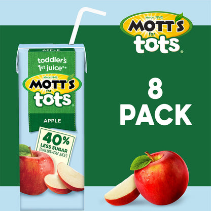 Mott's for Tots Apple, 6.75 fl oz boxes, 8 pack