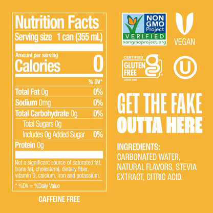 Zevia Zero Sugar Soda, Cream Soda, 12 Ounce Cans (Pack of 12)