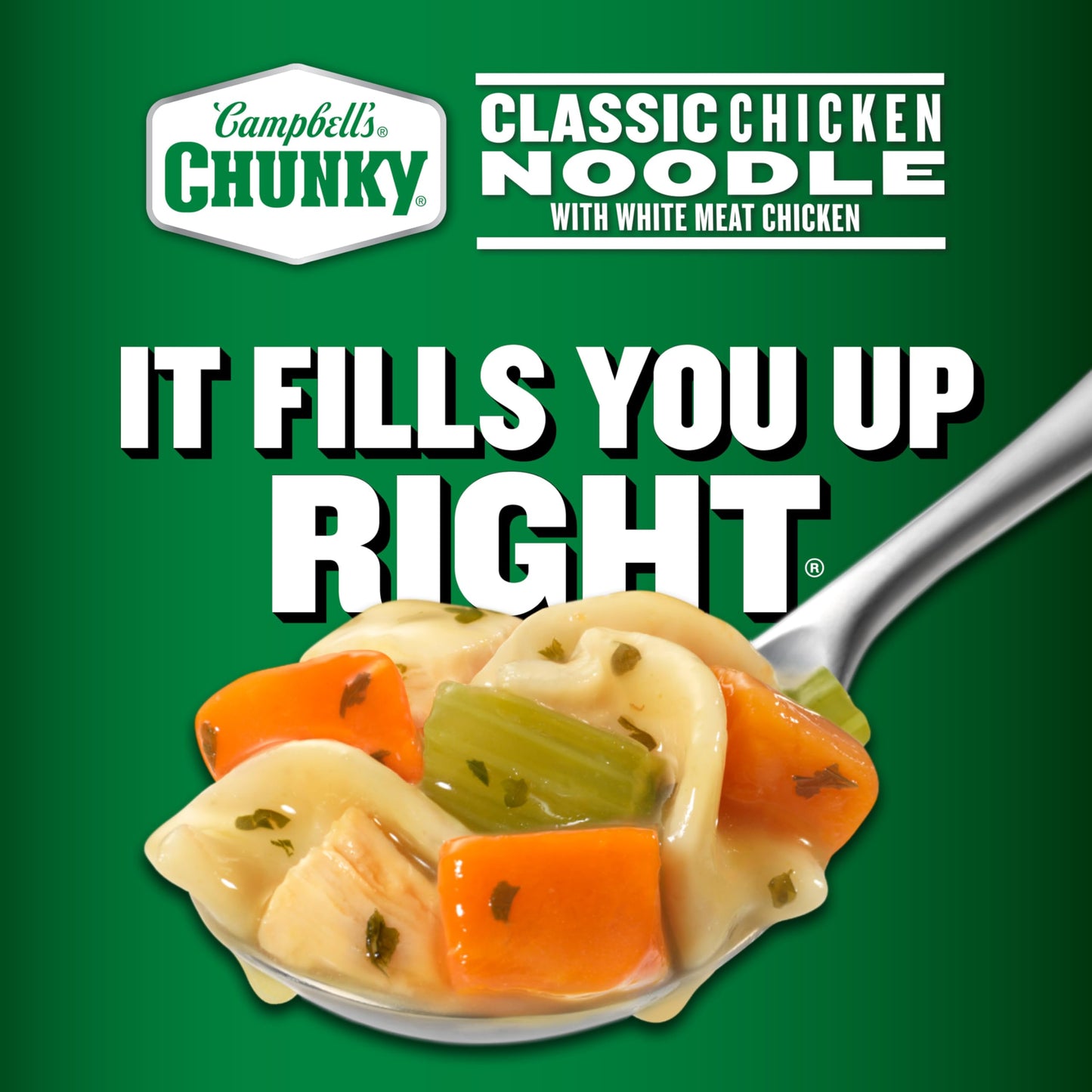 Campbell’s Chunky Soup, Classic Chicken Noodle Soup – Kelce Legend Edition, 18.6 oz Can