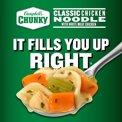 Campbell’s Chunky Soup, Classic Chicken Noodle Soup – Kelce Legend Edition, 18.6 oz Can