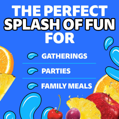 Capri Sun Flavored Juice Drink Blend with Other Natural Flavor, 1 Bottle, for School Lunches and On-the-Go Hydration, Fruit Punch, All Natural Ingredients, 64 oz