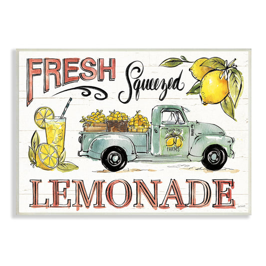 Stupell Industries Fresh Squeezed Lemonade Truck Country Summer Drink