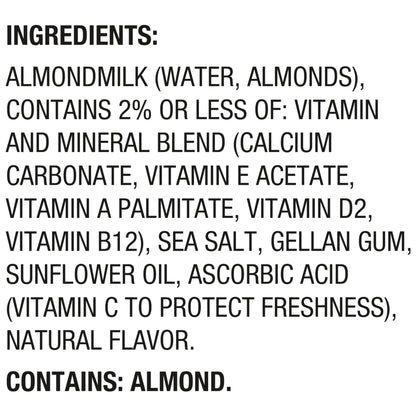 Silk Almond Milk, Unsweet, Dairy Free, Gluten Free, Seriously Creamy Vegan Milk with 50% More Calcium than Dairy Milk, 64 FL OZ Half Gallon