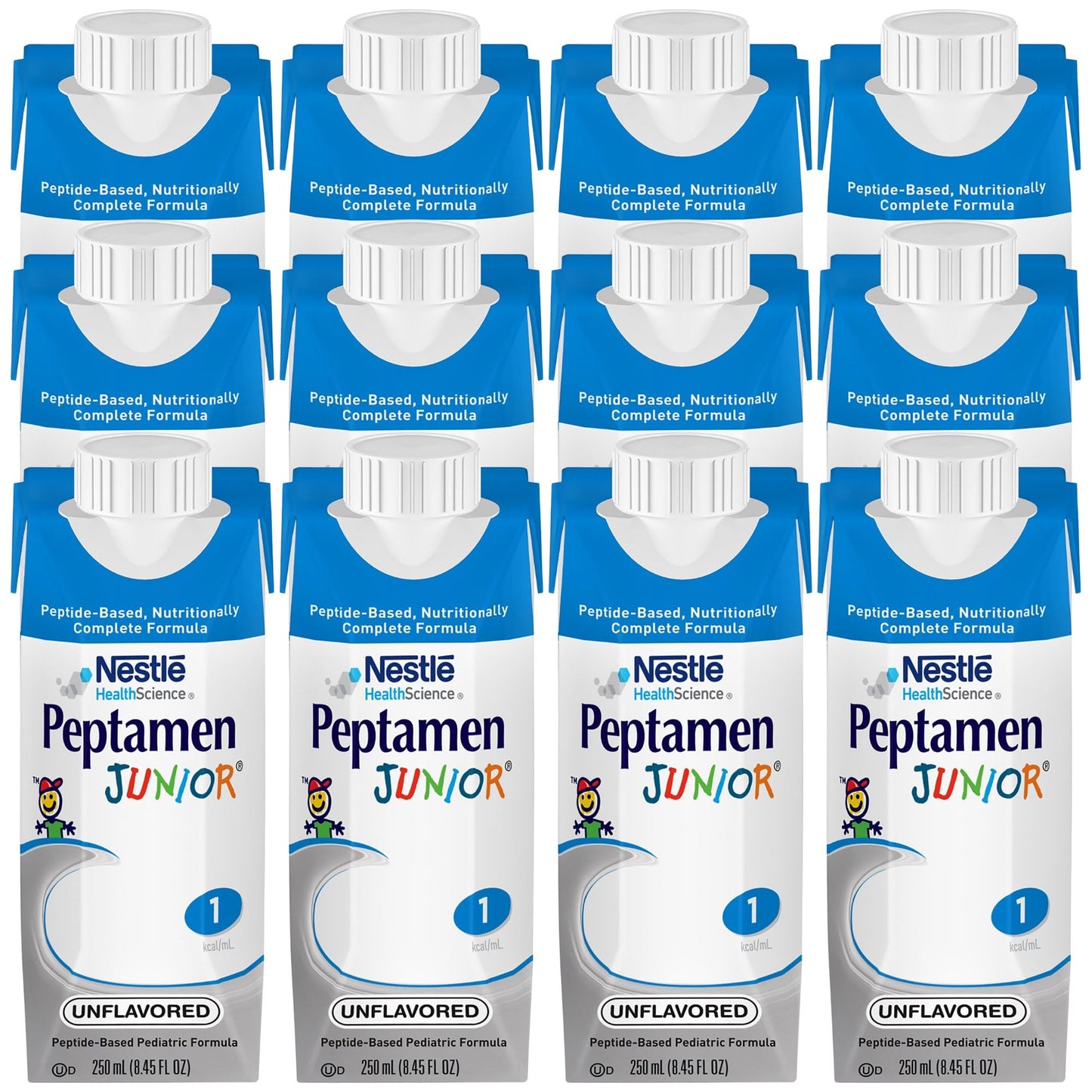 Peptamen Junior Peptide-Based Complete Nutrition, Unflavored, 8.5 Oz Box (24 Pack), 8.45 Fl Oz (Pack of 24)