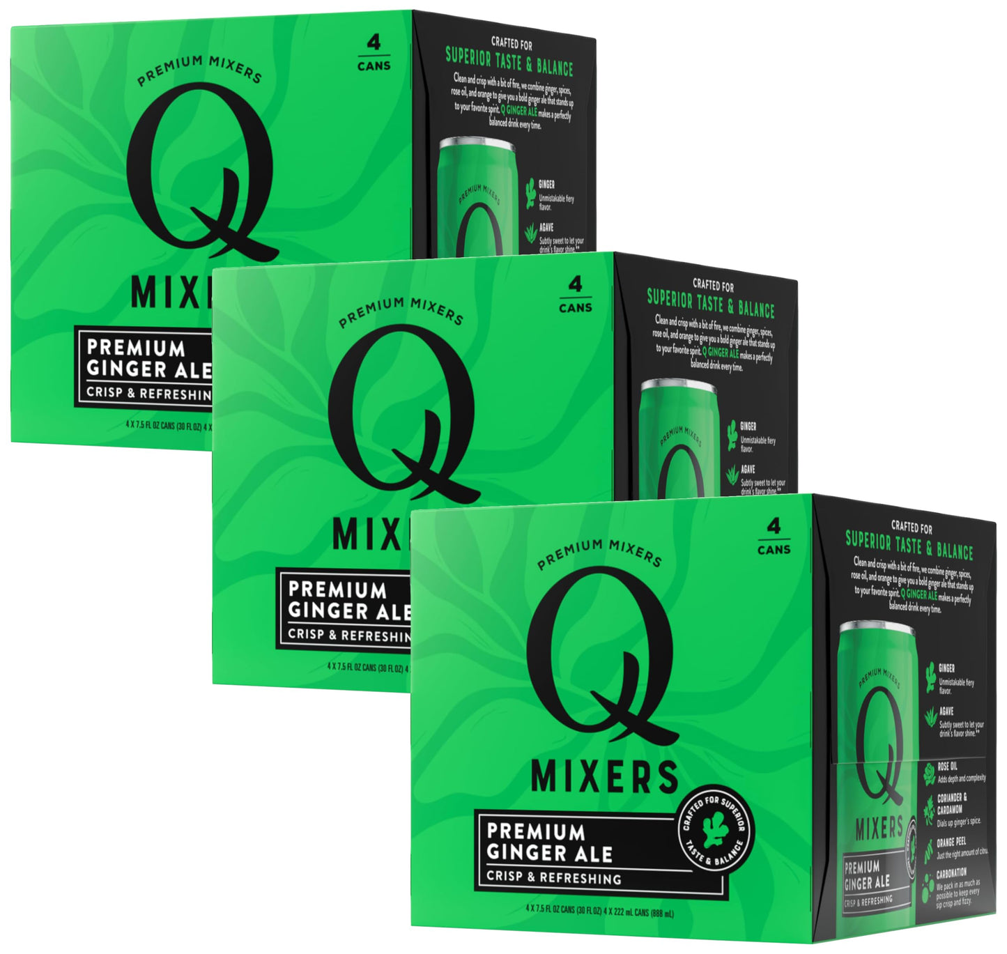 Q Mixers, Ginger Ale, 7.5 Fl Oz, 12 Pack