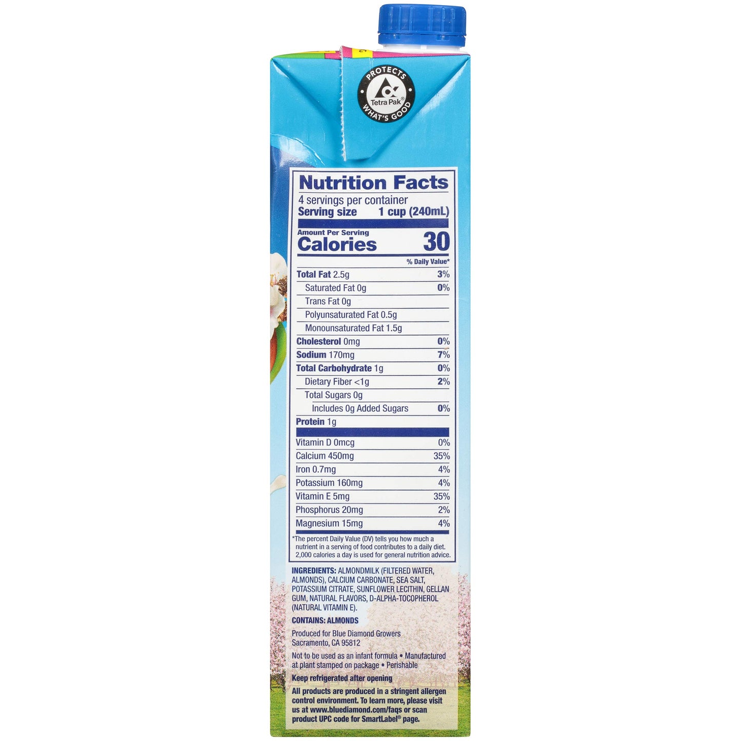 Almond Breeze Dairy Free Almondmilk, Unsweetened Original, 32 FL OZ