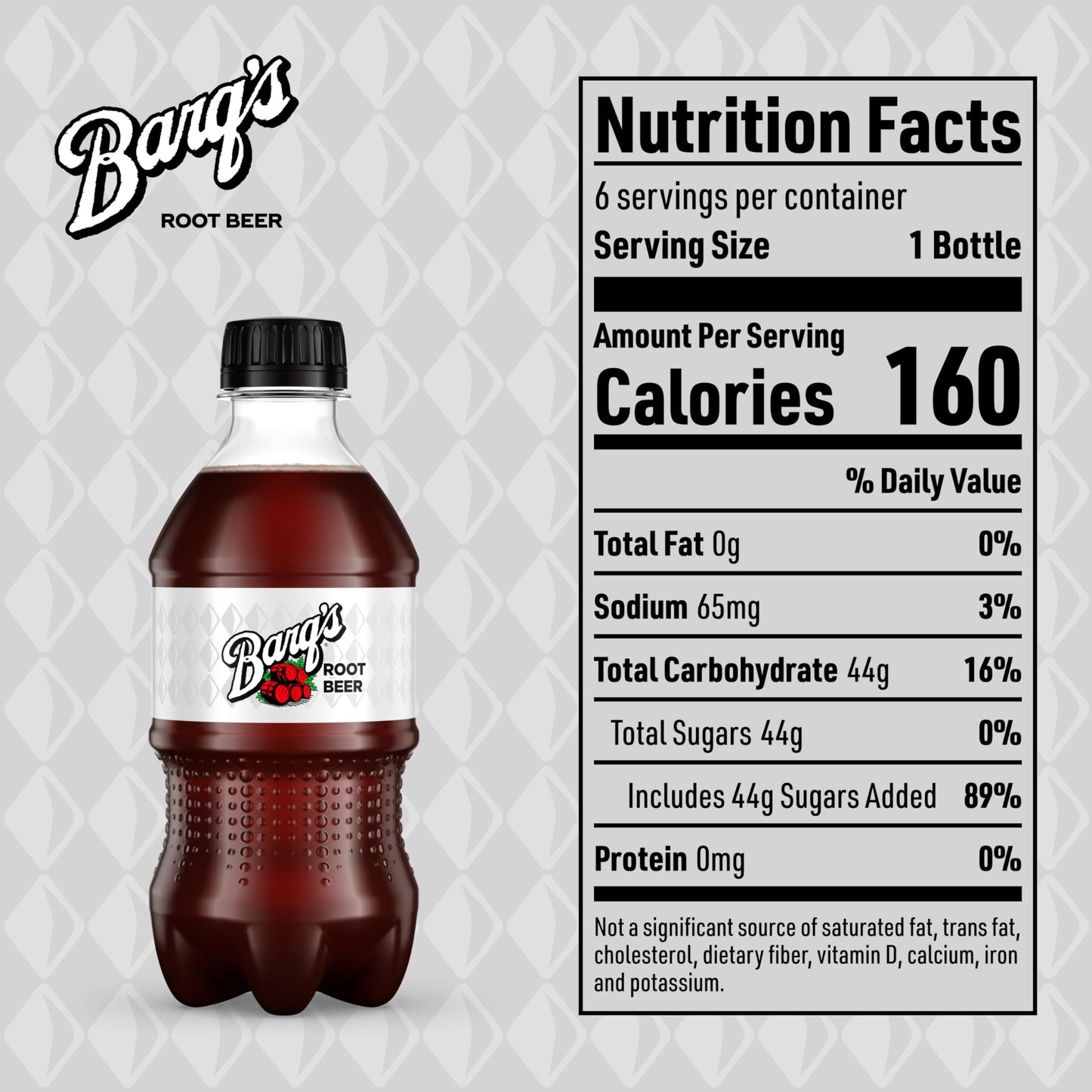 Barq's Root Beer Bottles, 12 fl oz, 6 Pack