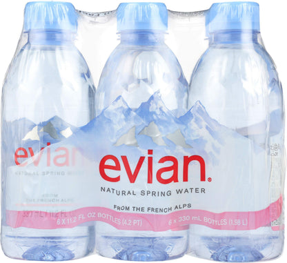 Evian, Water, 6 ct, 11.2 oz each (Pack of 4)