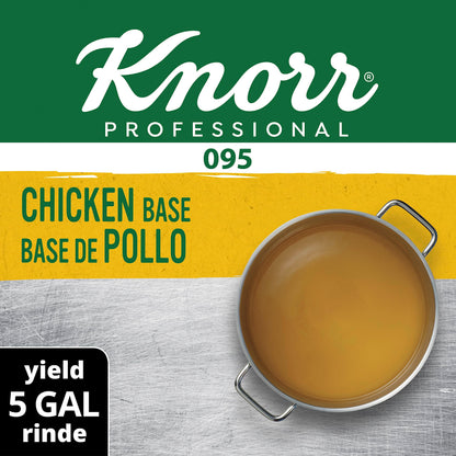 Knorr Professional 095 Chicken Stock Base Gluten Free, No added MSG, 0g Trans Fat, 1 lb, Pack of 12