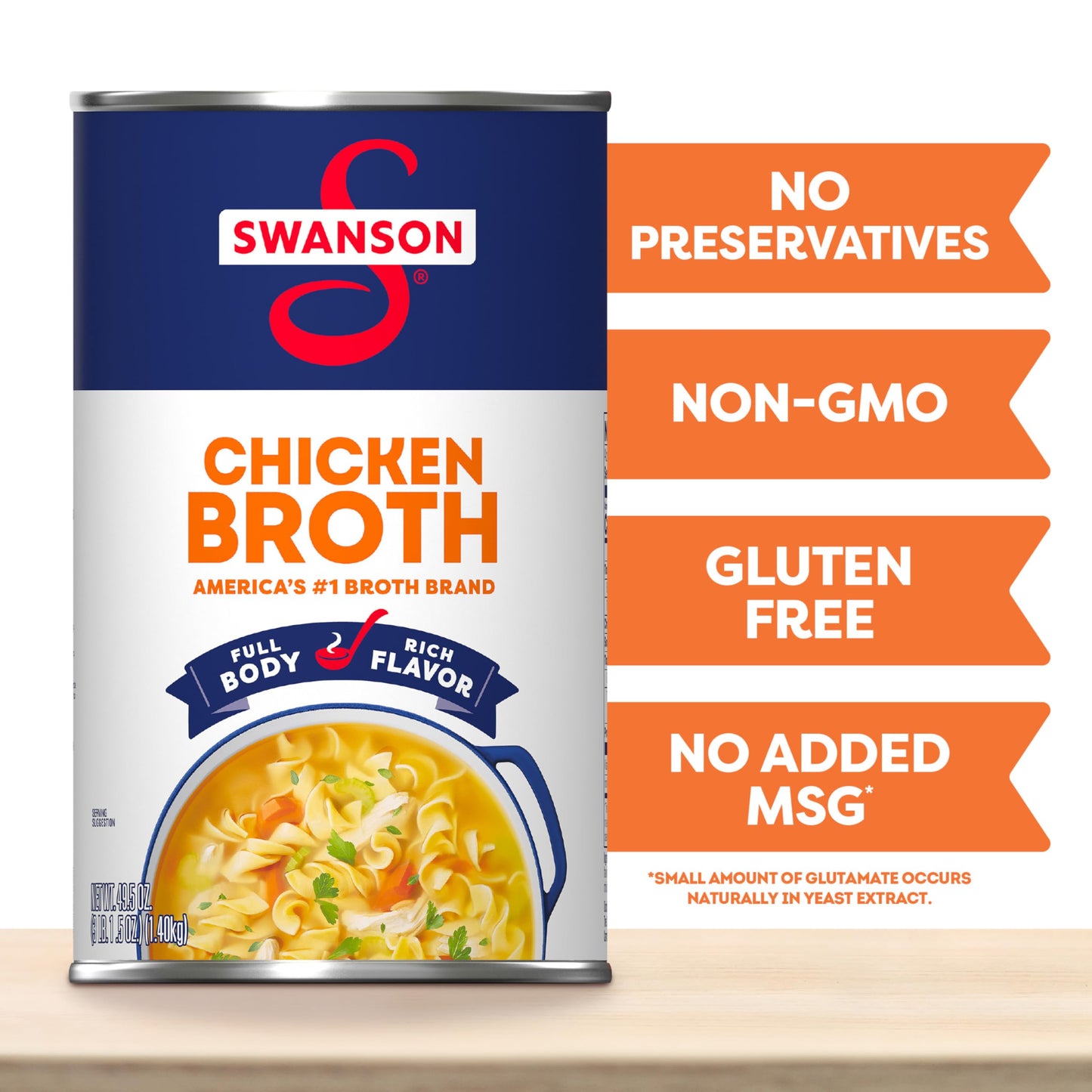 Swanson Chicken Broth, 49.5 Oz Can
