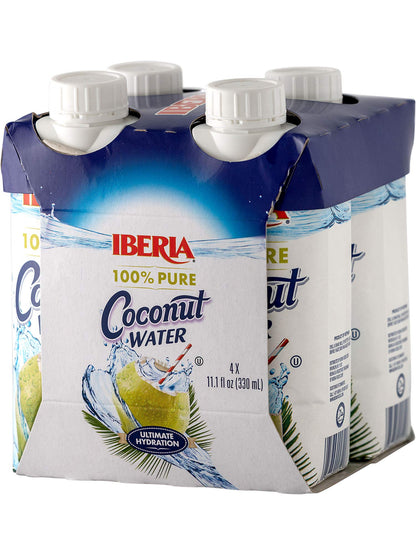 Iberia 100% Natural Coconut Water 11.1 Oz (Pack Of 4)