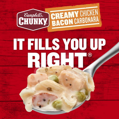 Campbell's Chunky Creamy Chicken Bacon Carbonara Soup, 18.8 oz Can