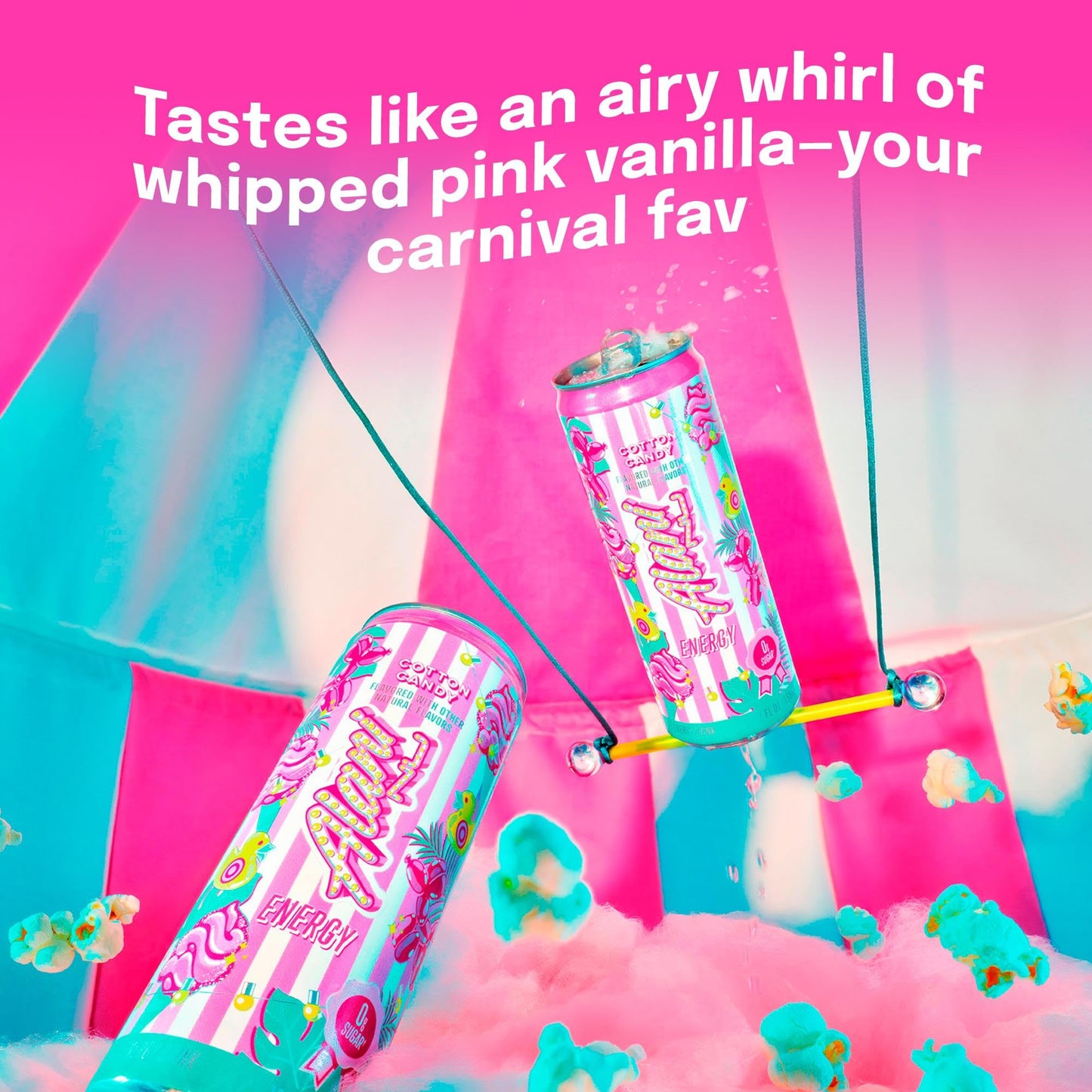 Alani Nu Cotton Candy Sugar Free Energy Drink (Pack of 12)