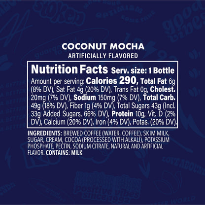Dutch Bros® Coconut Mocha Iced Latte inspired by Cocomo®, 12-13.7 Fl Oz Bottles