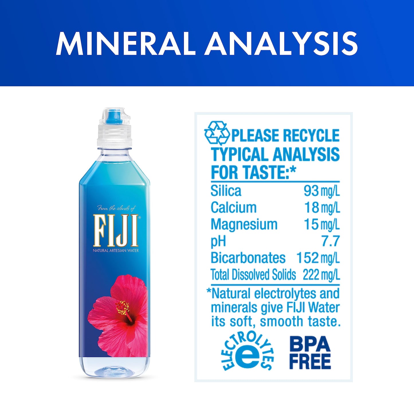 FIJI Natural Artesian Water, 23.7 Fl Ounce Bottle (Single)