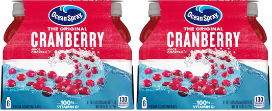 Ocean Spray Cranberry Cocktail Juice Drink | Pack of 12 | 10 Ounce Bottles | 60 Fl Oz Total
