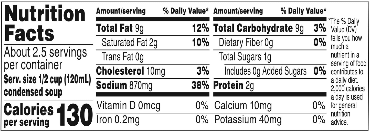 Campbell's Condensed Cream of Chicken Soup, 10.5 oz Can