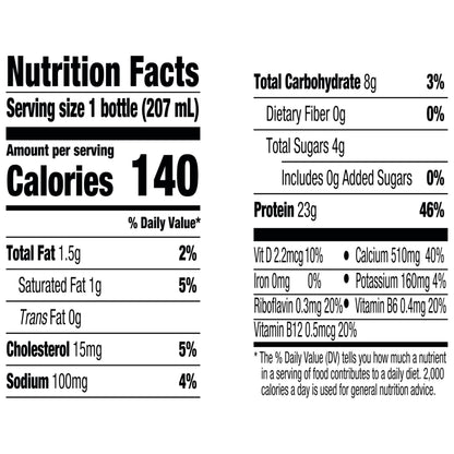 Oikos Pro Mango Pineapple Cultured Dairy Drink, 23 Grams of Protein, 0g Added Sugar, Just Delicious High Protein Snacks, 7 FL OZ Bottle