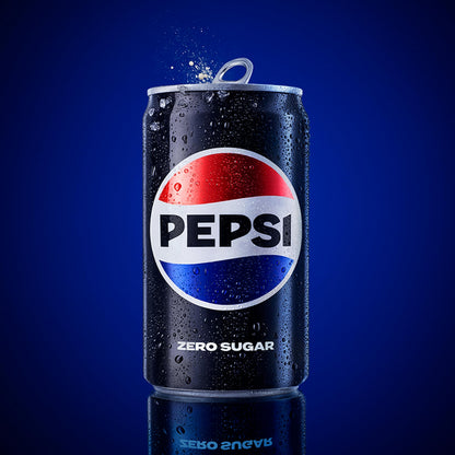 Pepsi Zero Sugar Soda, 7.5 Ounce Mini Cans, (Two packs of 10) (Packaging May Vary)
