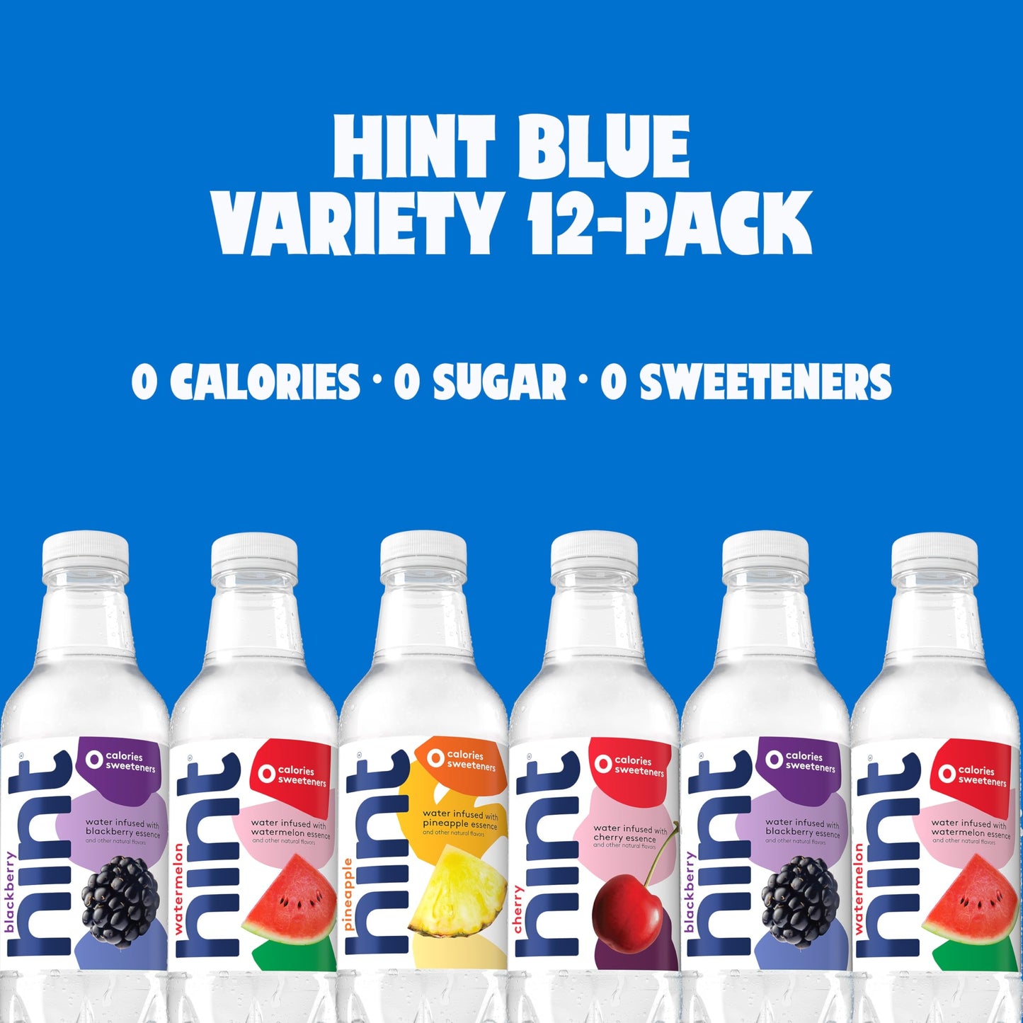 Hint Bottled Water Bundle, Winter & Best Sellers Variety Packs - Sugar Free Flavored Water with Zero Calories, Natural Fruit Essences, and No Artificial Sweeteners - 16 Fl Oz (Pack of 24)