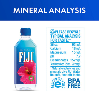 FIJI Natural Artesian Water, 16.9 Fl Ounce Bottle (Single)