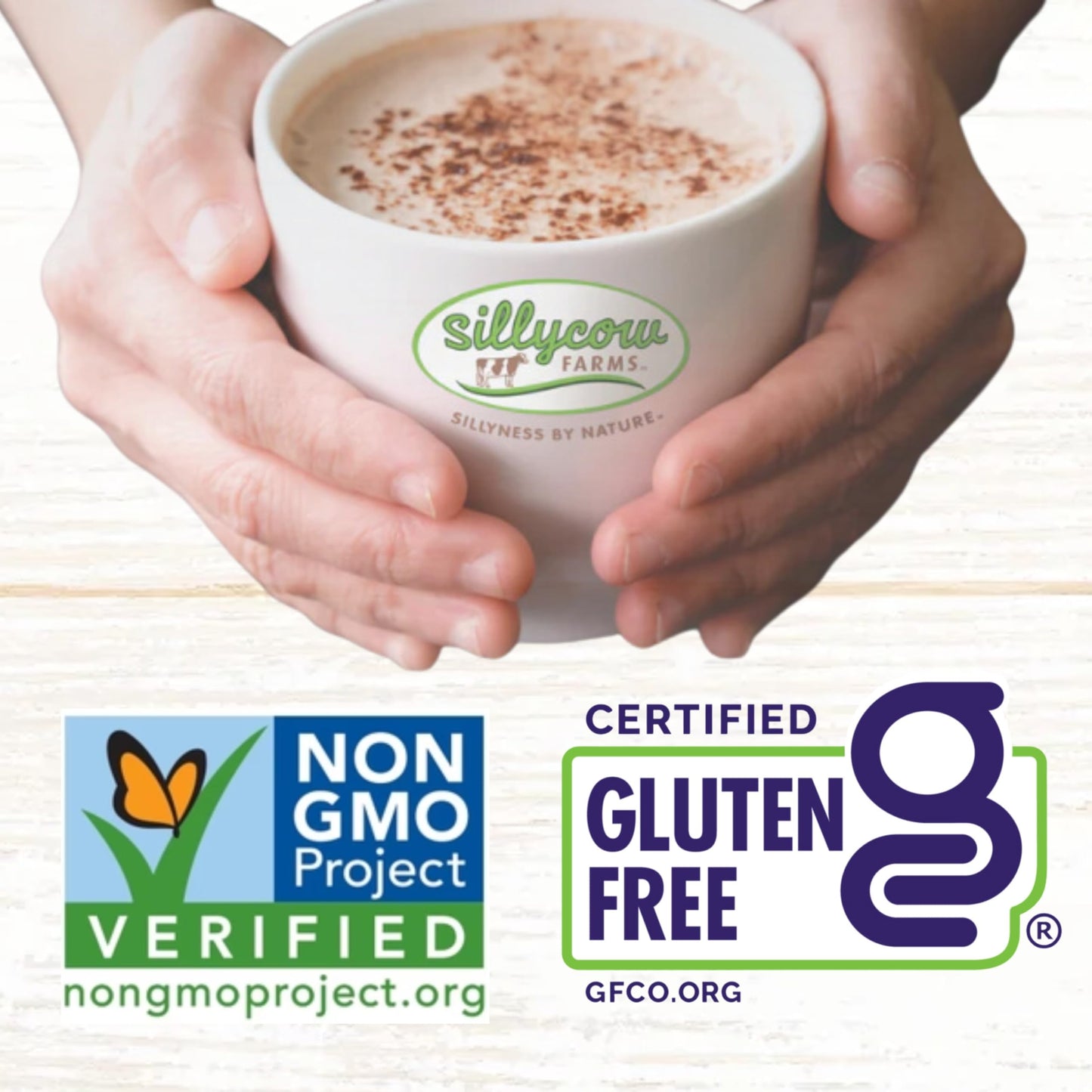 Sillycow Farms Hot Chocolate Mix Flavor | Rich Hot Cocoa Delight | Gluten-Free, Non-GMO, Dairy-Free | Nut-Free Certified Quality Cocoa Powder Blend | 16.9 Oz Reusable Glass Bottle - Pack of 1