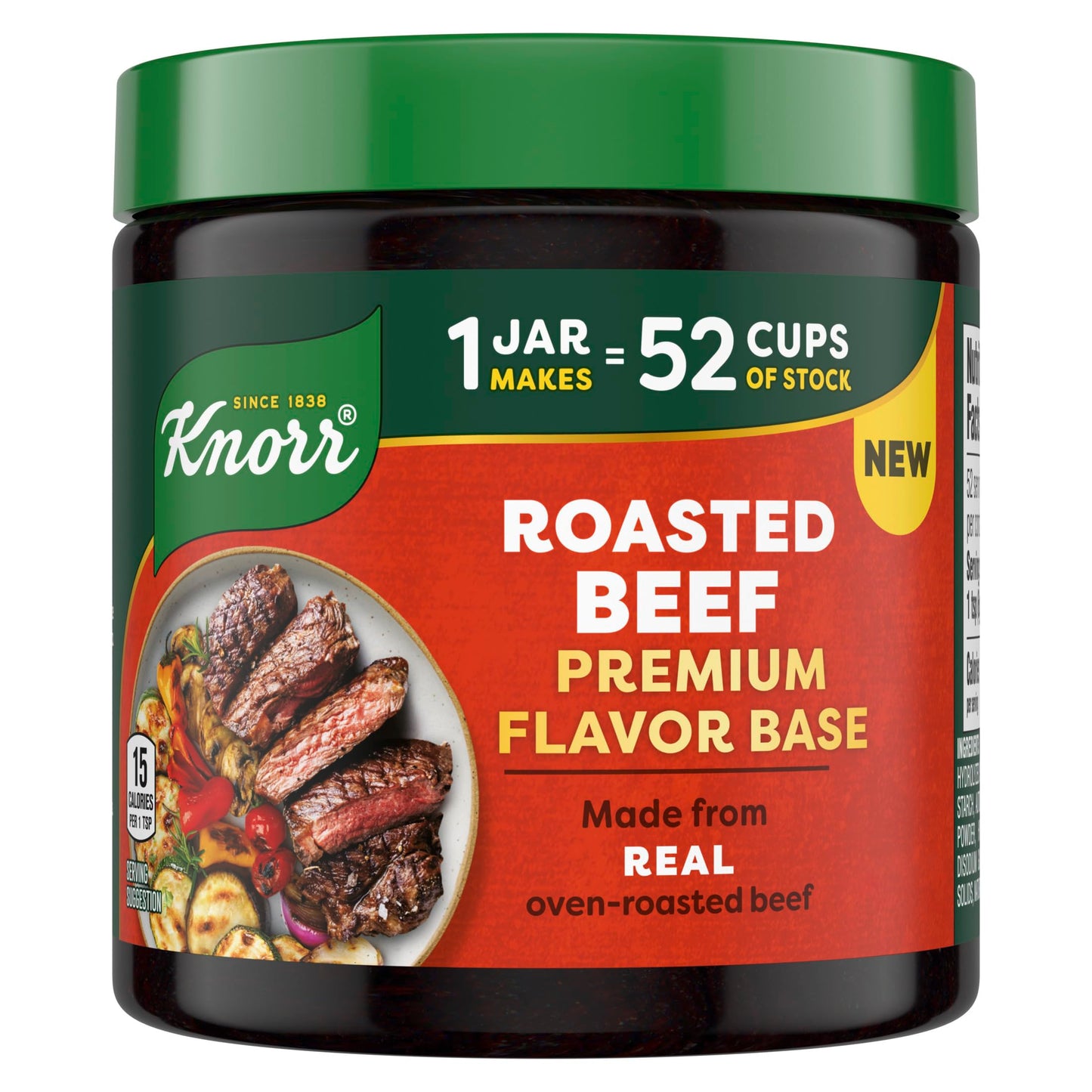 Bundle of Knorr Premium Flavor Base Vegetable, Roasted Beef, and Roasted Chicken Versatile & Easy to Use 11oz 3 Count 1 Each
