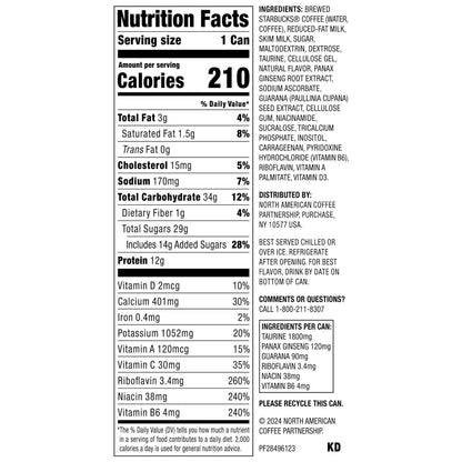 Starbucks Doubleshot Energy Drink Coffee Beverage,Vanilla,Iced Coffee,15 fl oz Cans,(Pack of 24)